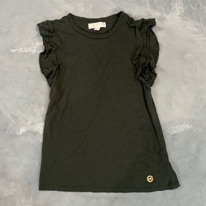 Michael Kors Short Sleeve Ruffled Shirt